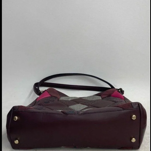 Coach Patchwork Shoulder Bag - Pink, Gray, and Brown - Picture 7 of 7